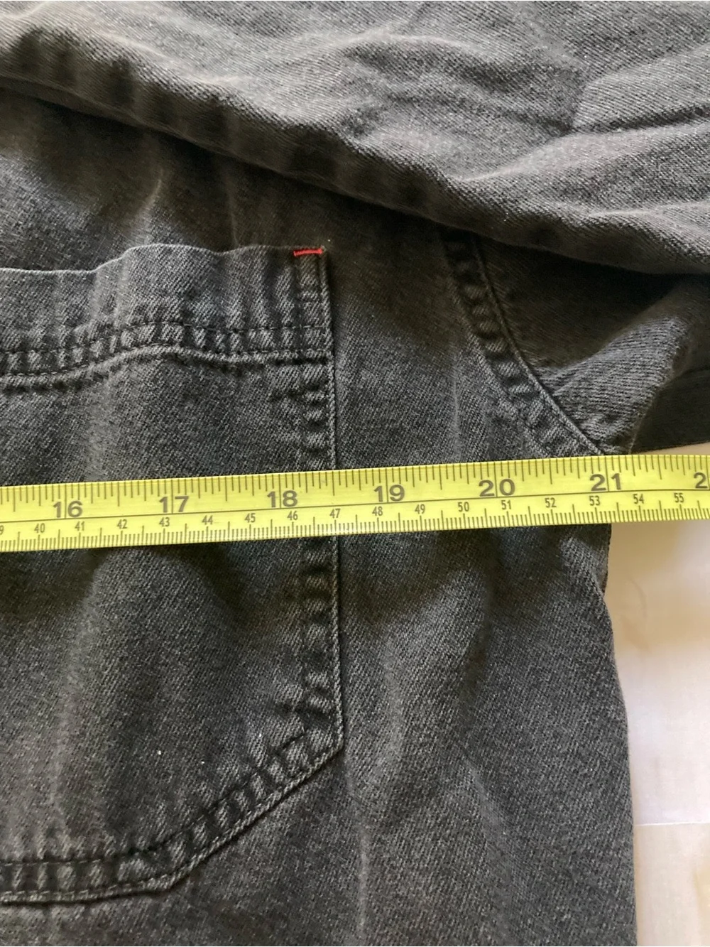 Vintage Levi’s Red Tab Black Denim Snap Shirt Mens Small Western Workwear Grunge